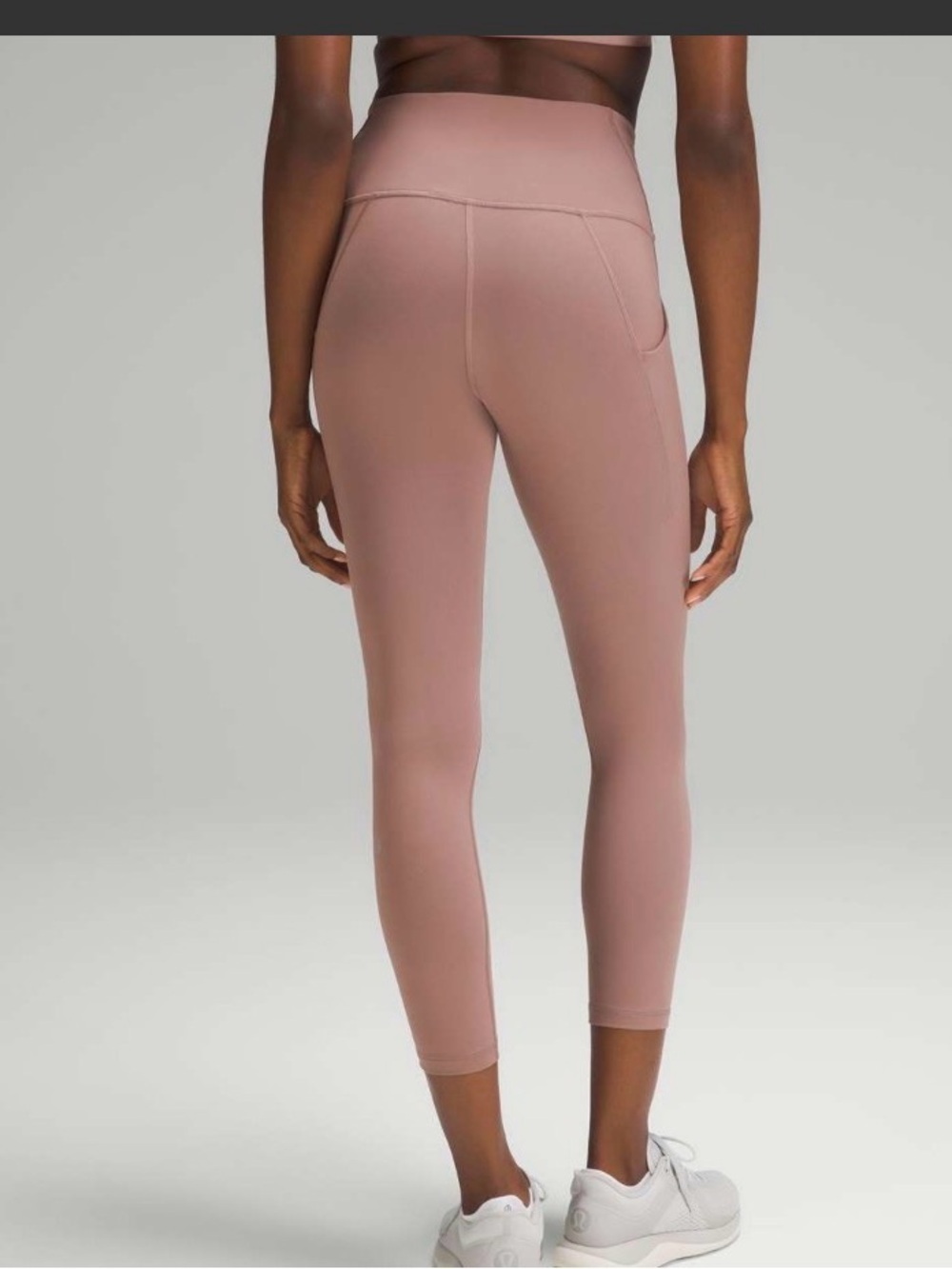 🍋🍋Lululemon Wunder Train High-Rise w pockets, 25", twilight rose ?, sz 2, euc